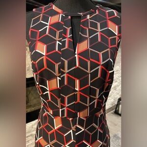 Classiques Entier Size 6 silk Blend sleeveless midi dress